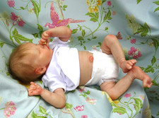 Reborn baby boy Twin A + tummy