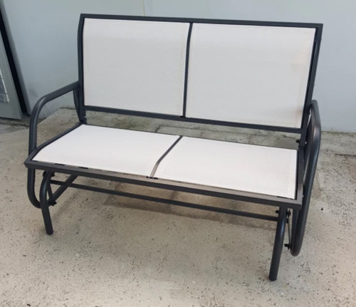 Metal garden bench small - bench,