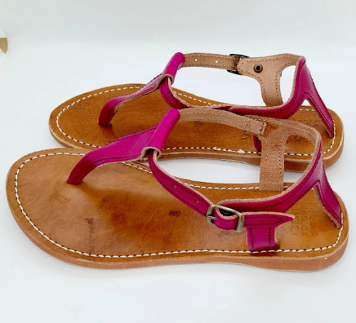 Ladies leather sandals - ladies,