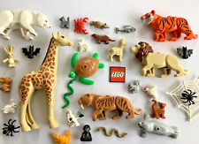 Lego Zoo Animals for Minifigures - Lion, Monkey, Shark, Tiger, Goat, Dinosaur