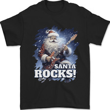 Santa Rocks Christmas Guitar
