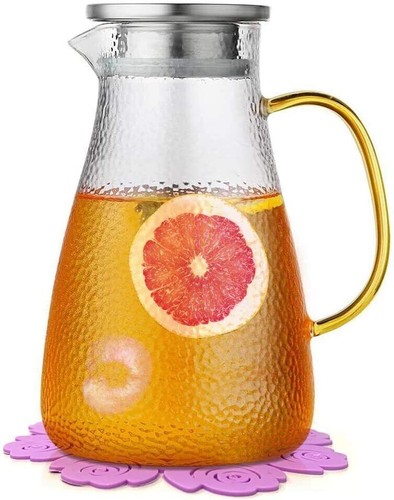 Glass pitcher water jug - glass,