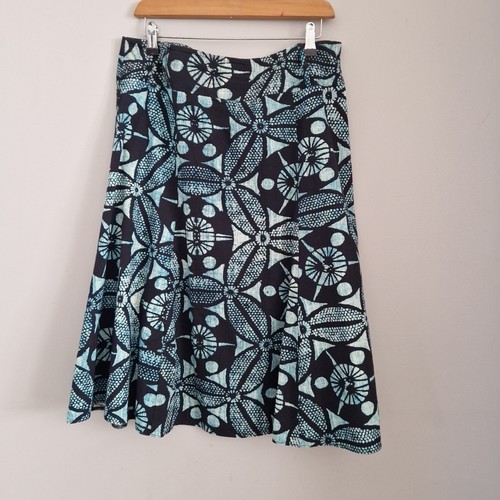 Wallis turquoise black midi - black,