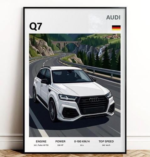 Audi abt poster wall art - poster,