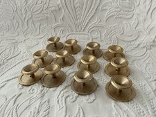 12 Unusual Decorative Knobs  Brass Metal Cabinet Drawer 5 Cm  Diameter Rare