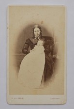 CDV OF LADY HOLDING BABY IN