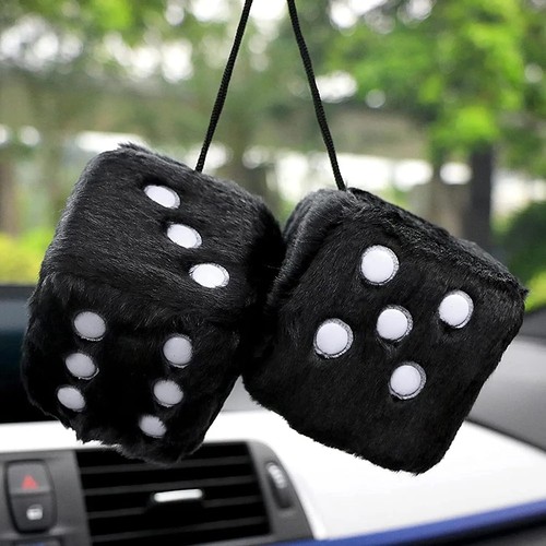 Soft fluffy furry dice - fluffy,