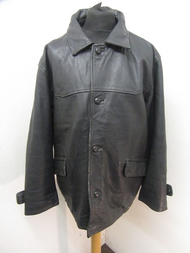 Vintage leather western trench - vintage,