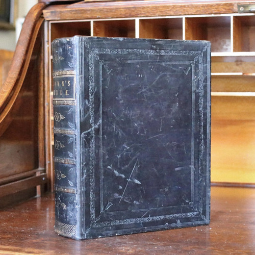 Antique victorian family bible - victorian,
