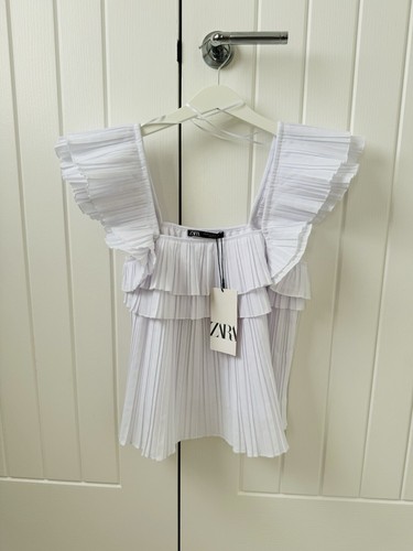 Bnwt zara ruffled - bnwt, white