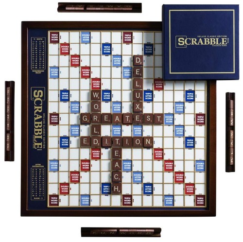 Deluxe mahogany scrabble - deluxe,