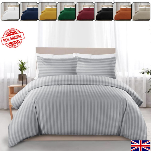 Luxury egyptian stripe duvet - luxury,