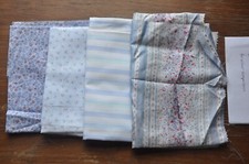 LJ2237 Pack of 4 Fabric Quarters for Craft Patchwork Applique - Pale Blues