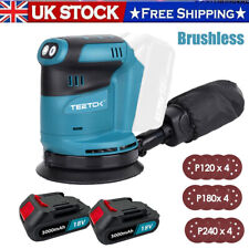 For Makita DBO180Z 18V Cordless LXT li-ion orbit sander Brushless With 2 Battery