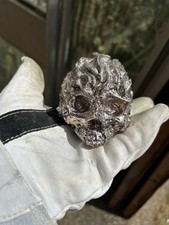 Bismuth Crystal Skull Head