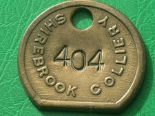 Shirebrook Colliery North Derbyshire NCB pit check miners coal mining token