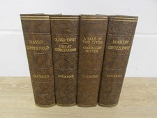 4x Odhams Press Charles Dickens Oliver Chuzzlewit Copperfield Tale of Two Cities