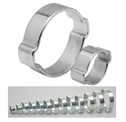 Double ear clamp clips air - o,