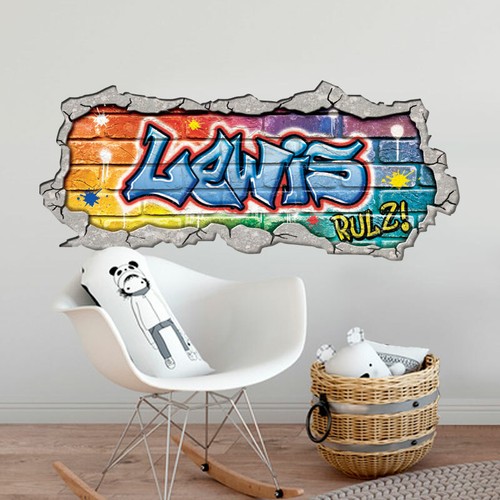 Personalised graffiti mural - personalised,