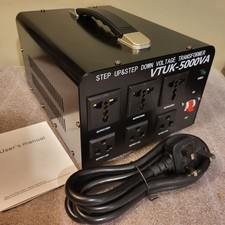 5000W Converter VTUK-5000VA Transformer 110V / 240V Step Up Step Down Supply