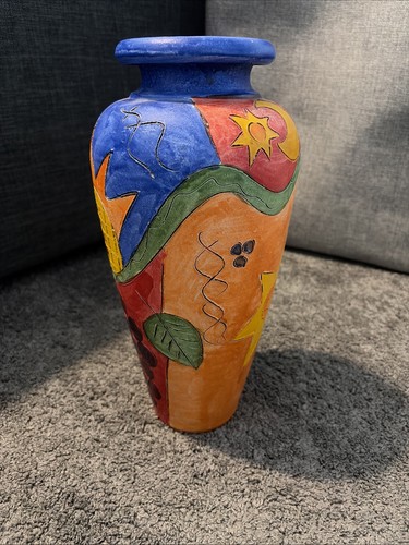 Ceramic portugal vase singed - ceramic,