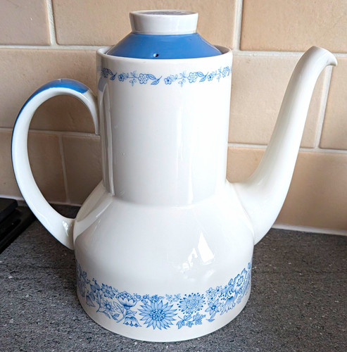 Ceramic floral teapot - ceramic, white
