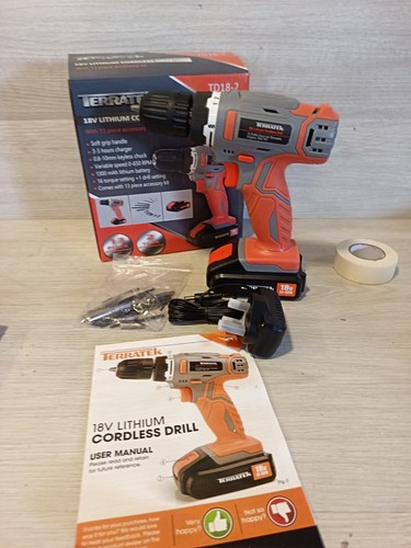 Terratek cordless drill - cordless, driver