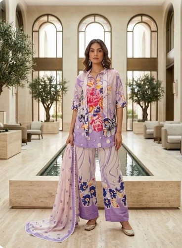 Piece lawn stitched suit - 3,