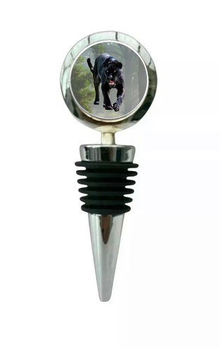 Black panther wine saver - black,