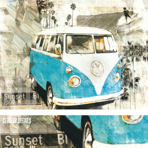 32w x24h hippie van bresso - hippie,