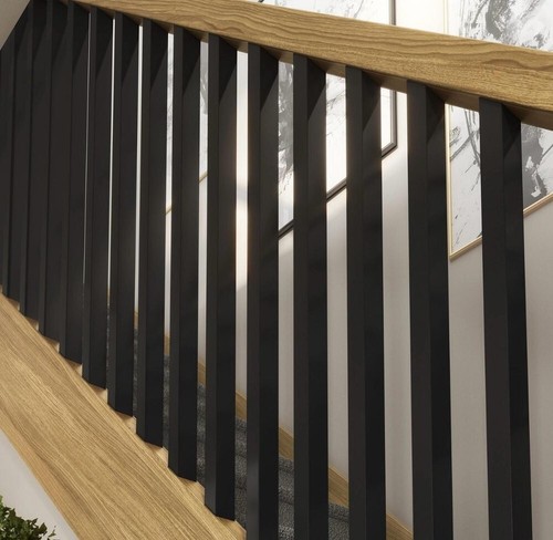 Metal matt black house - matt,