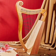 Professional 19-String Lyre Harp Wooden Irish Harps Concert Performance Gift UK