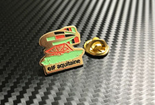 RARE Genuine Vintage ELF Aquitaine Blimp Logo Pin Badge Petrol Gasoline