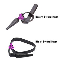 Black Leather Sword Knot British Infantry Officers Sword Knot Army Uniform Knot