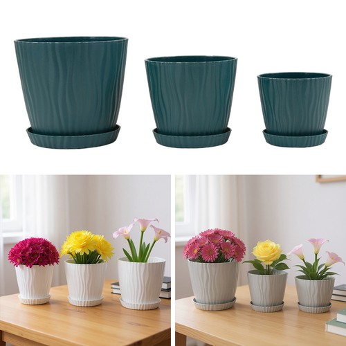 3pcs indoor plant pots with - pots,