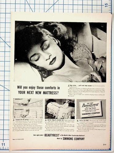 Vintage beautyrest mattress - beautyrest, ad