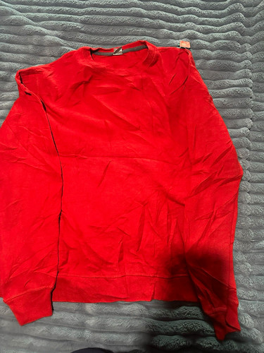 Hanes men red - red, crew