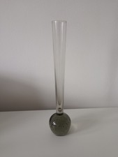 vinatage glass bubble bud vase