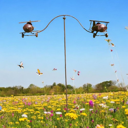 Biplane wind spinner - biplane,