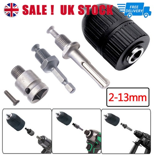 Black drill chuck adapter - black,