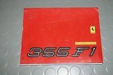 1997 Ferrari F355 Berlinetta, GTS, Spider F1 Owners Manual - Handbook