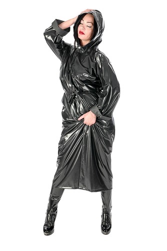 Raincoat pvc coat trench - coat,