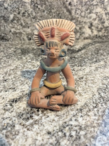 Clay pottery figures aztec - clay,