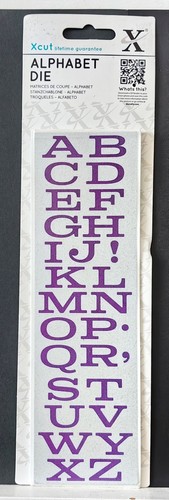 Xcut alphabet die with - alphabet,