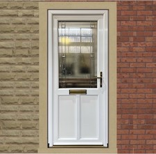 UPVC DOOR, REFURBISHED, WHITE
