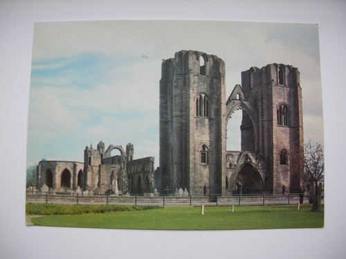 Elgin cathedral postcard - elgin,