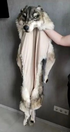 Fursuit handmade wolf - wolf, cloak
