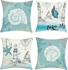 Summer Blue Nautical Cushion