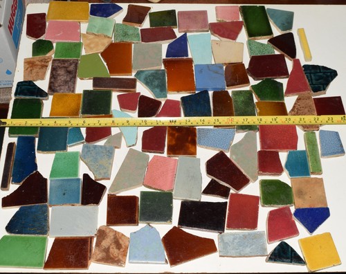 Antique pottery tiles great - antique,