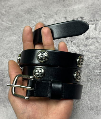 Vintage stussy black leather - black,